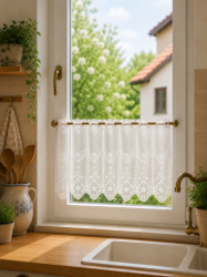 Záclona žakarová 60 cm vitrážová Zdena