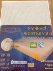 Brotex Nepropustné prostěradlo froté + PU bílé